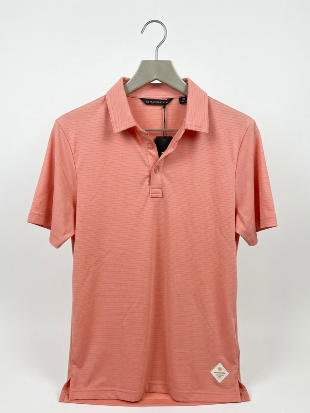 NWT Travis Mathew “On Our Way” Polo Shirt. Terra Cotta. (Size Small)